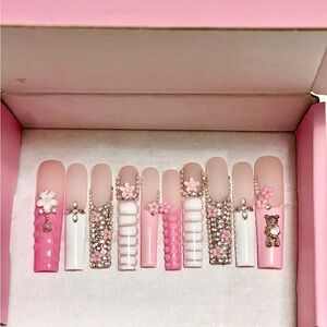 Press on handmade acrylic nails